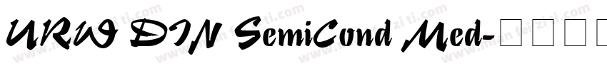 URW DIN SemiCond Med字体转换